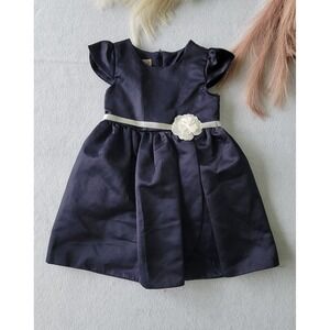 purple‎ rose style gdx1853 girl dress Navy Blue And White One Size (5)  And (6)